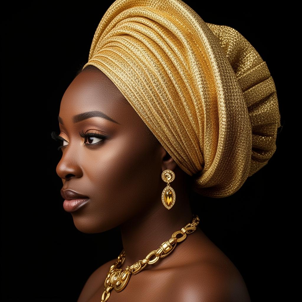 Champagne gele portrait