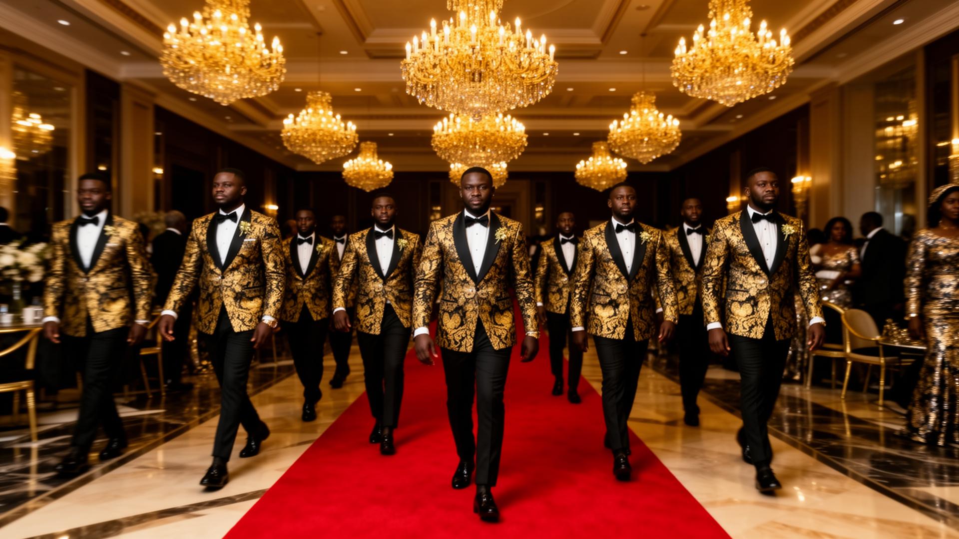 Squad walking the red carpet